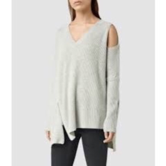 All Saints Sweaters - All Saints Able Open Shoulder Jumper